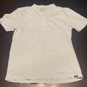 Faherty Light Blue Casual Henley Shirt